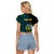 Custom Solomon Islands Raglan Cropped T Shirt Polynesian Tribal LT6 - Polynesian Pride