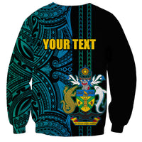 Custom Solomon Islands Sweatshirt Polynesian Tribal LT6 - Polynesian Pride