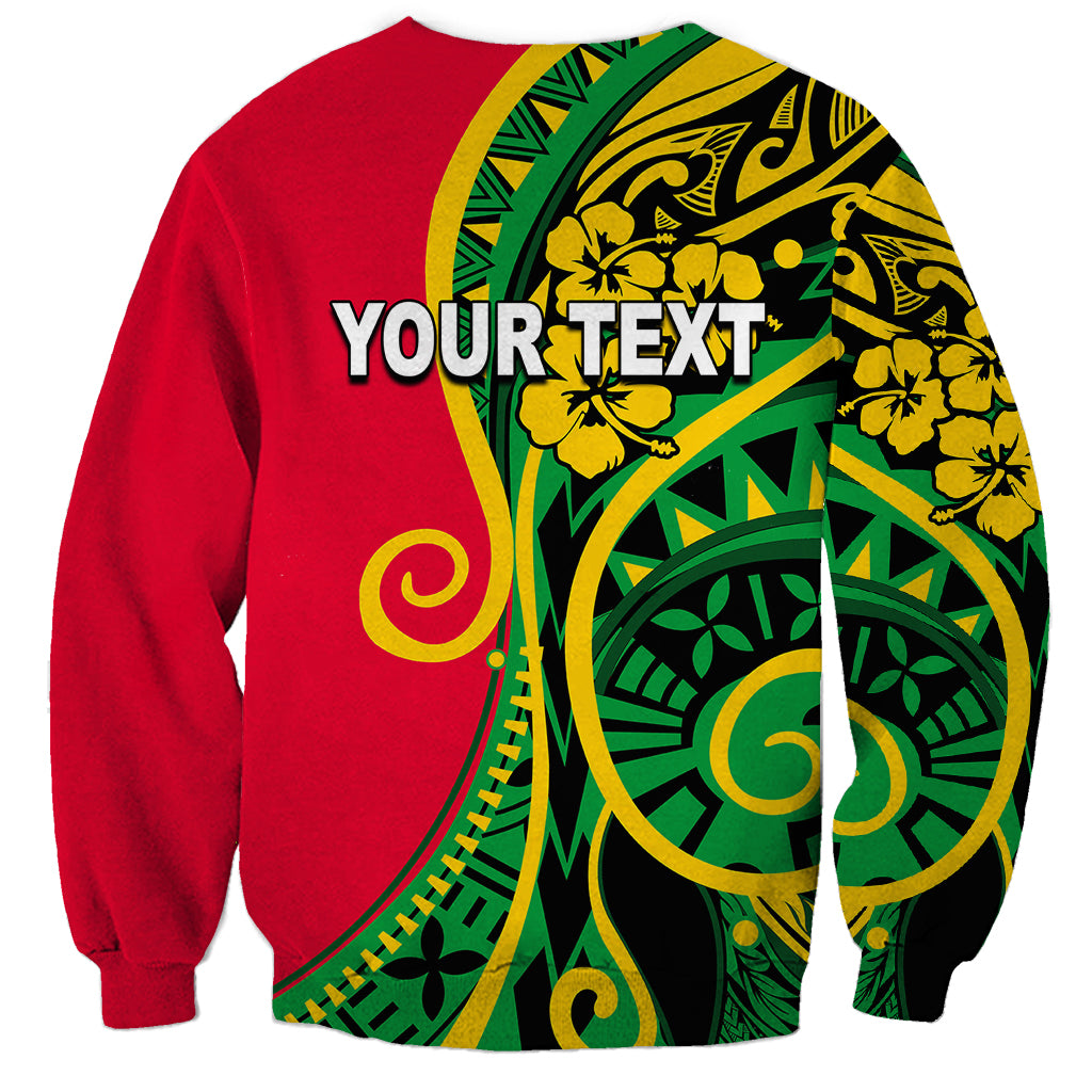 (Custom Personalised) Vanuatu Sweatshirt Polynesian Patterns LT6 - Polynesian Pride