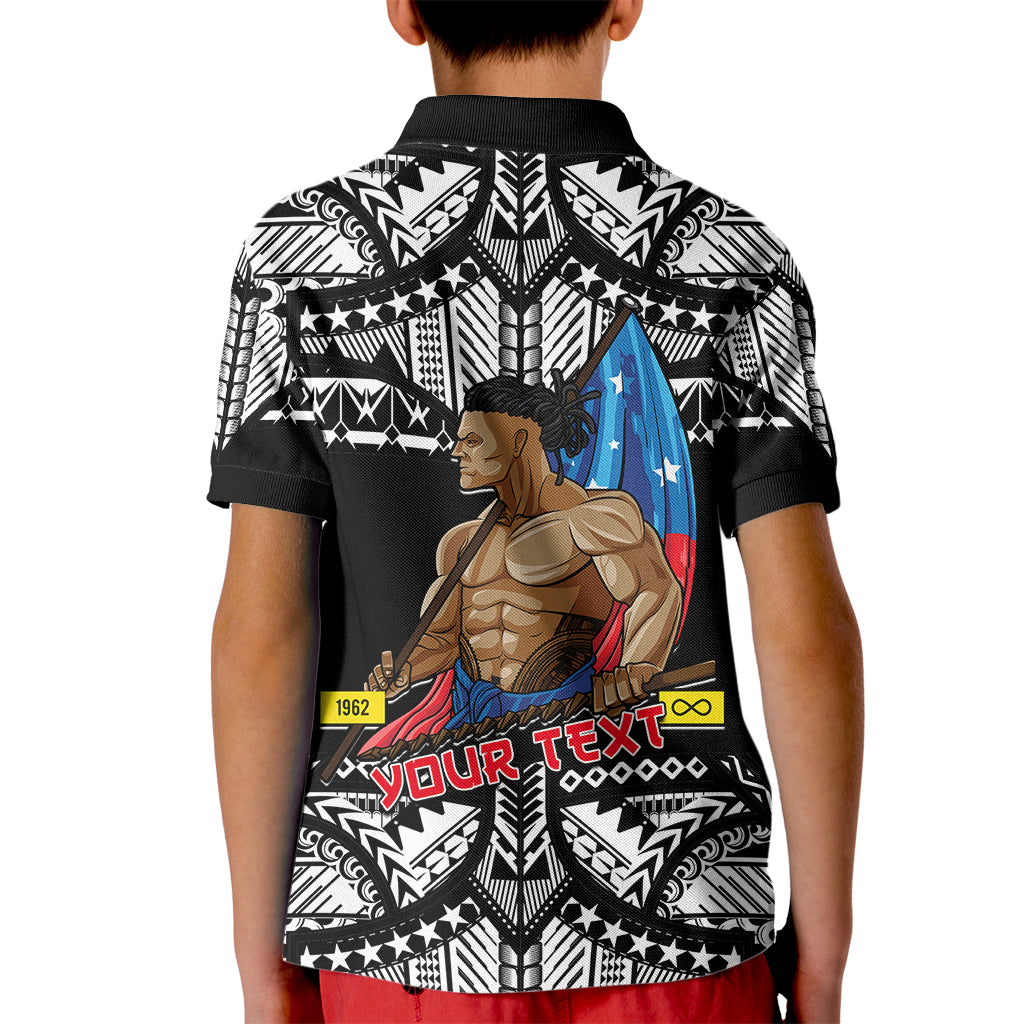 (Custom Personalised) Samoa Pride Kid Polo Shirt Tribal Patterns Black LT6 - Polynesian Pride