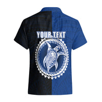 Custom Rakahanga Of Cook Islands Hawaiian Shirt Mix Half Black LT6 - Polynesian Pride