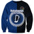 Custom Rakahanga Of Cook Islands Sweatshirt Mix Half Black LT6 Unisex Blue - Polynesian Pride