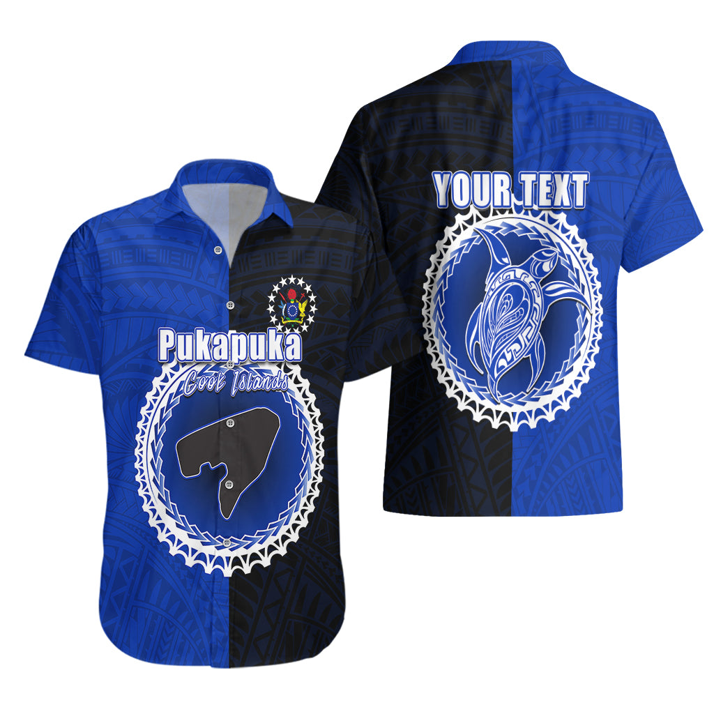 Custom Pukapuka Of Cook Islands Hawaiian Shirt Mix Half Black LT6 - Polynesian Pride