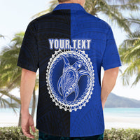 Custom Pukapuka Of Cook Islands Hawaiian Shirt Mix Half Black LT6 - Polynesian Pride