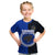 Custom Pukapuka Of Cook Islands Kid T Shirt Mix Half Black LT6 Blue - Polynesian Pride