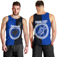 Custom Pukapuka Of Cook Islands Men Tank Top Mix Half Black LT6 - Polynesian Pride
