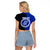 Custom Pukapuka Of Cook Islands Raglan Cropped T Shirt Mix Half Black LT6 - Polynesian Pride