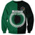 Custom Mitiaro Of Cook Islands Sweatshirt Mix Half Black LT6 Unisex Green - Polynesian Pride
