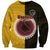 Custom Manihiki Of Cook Islands Sweatshirt Mix Half Black LT6 Unisex Yellow - Polynesian Pride
