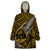Polynesian Guam Wearable Blanket Hoodie with Coat Of Arms Claws Style - Gold LT6 One Size Gold - Polynesian Pride