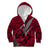 Polynesian Guam Kid Hoodie with Coat Of Arms Claws Style - Red LT6 Zip Hoodie Red - Polynesian Pride