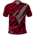 Polynesian Guam Polo Shirt with Coat Of Arms Claws Style Red LT6 Red - Polynesian Pride