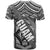 Polynesian Guam T Shirt with Coat Of Arms Claws Style White LT6 - Polynesian Pride
