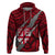 Polynesian Fiji Hoodie with Coat of Arms Claws Style Red LT6 Red - Polynesian Pride