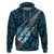 Polynesian Fiji Hoodie with Coat of Arms Claws Style Blue LT6 Blue - Polynesian Pride
