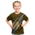 Polynesian Fiji Kid T Shirt with Coat Of Arms Claws Style - Gold LT6 Gold - Polynesian Pride