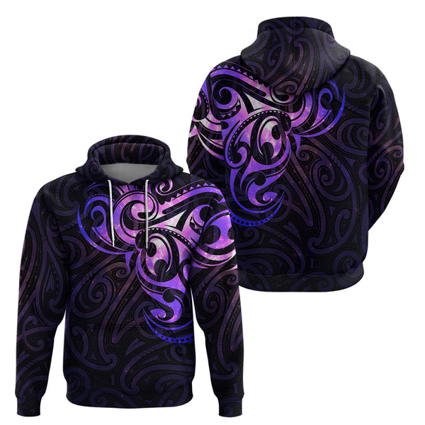 Women's Maori Art Matariki Printed Hoodie