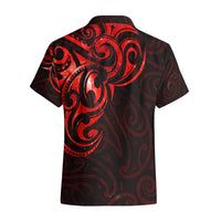 New Zealand Hawaiian Shirt Maori Matariki Galaxy Sky Red LT6 - Polynesian Pride