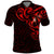 New Zealand Polo Shirt Maori Matariki Galaxy Sky Red LT6 Red - Polynesian Pride