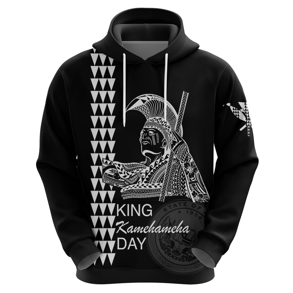 Custom Hawaii Hoodie King Kamehameha Day White LT6 - Polynesian Pride