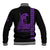 Custom Hawaii Baseball Jacket King Kamehameha Day - Purple LT6 - Polynesian Pride