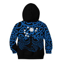 Matariki New Zealand Kid Hoodie Maori New Year Blue LT6 - Polynesian Pride