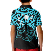 Matariki New Zealand Kid Polo Shirt Maori New Year Light Blue LT6 - Polynesian Pride