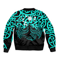 Matariki New Zealand Bomber Jacket Maori New Year Turquoise LT6 - Polynesian Pride