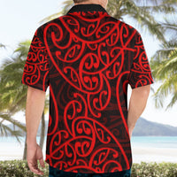 New Zealand Hawaiian Shirt Maori Pattern Red LT6 - Polynesian Pride