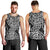 New Zealand Men Tank Top Maori Pattern White LT6 - Polynesian Pride