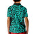 New Zealand Kid Polo Shirt Maori Pattern Turquoise LT6 - Polynesian Pride