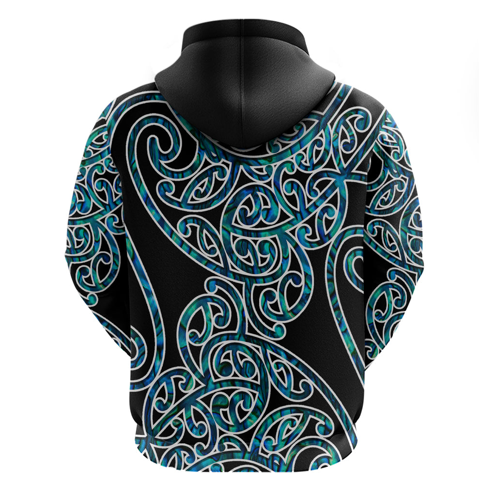 New Zealand Hoodie Maori Pattern Papua Shell LT6 - Polynesian Pride
