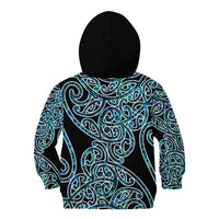 New Zealand Kid Hoodie Maori Pattern Papua Shell LT6 - Polynesian Pride