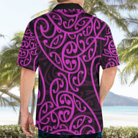 New Zealand Hawaiian Shirt Maori Pattern Purple LT6 - Polynesian Pride