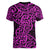 New Zealand Women V Neck T Shirt Maori Pattern Purple LT6 - Polynesian Pride