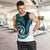 New Zealand Men Tank Top Maori With Silver Fern Papua Shell Green Ver.1 LT6 - Polynesian Pride