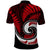 New Zealand Polo Shirt Maori With Silver Fern Red LT6 - Polynesian Pride