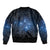 Matariki Te Tau Hou Māori Sleeve Zip Bomber Jacket New Zealand Starry Sky