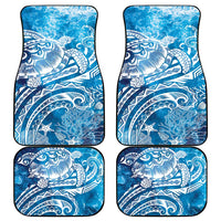 World Ocean Day Polynesian Pattern Car Mats Crystal Waves