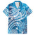 World Ocean Day Polynesian Pattern Family Matching Summer Maxi Dress and Hawaiian Shirt Crystal Waves