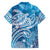 World Ocean Day Polynesian Pattern Family Matching Summer Maxi Dress and Hawaiian Shirt Crystal Waves