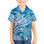World Ocean Day Polynesian Pattern Family Matching Summer Maxi Dress and Hawaiian Shirt Crystal Waves