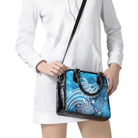 World Ocean Day Polynesian Pattern Shoulder Handbag Crystal Waves