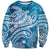 World Ocean Day Polynesian Pattern Sweatshirt Crystal Waves