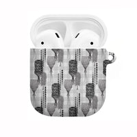 Aloha Hawaii Vintage Kahili Pa'a Lima AirPods Case Palaka Print Hinahina