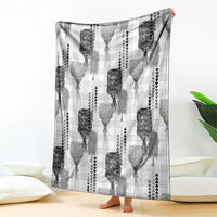 Aloha Hawaii Vintage Kahili Pa'a Lima Blanket Palaka Print Hinahina