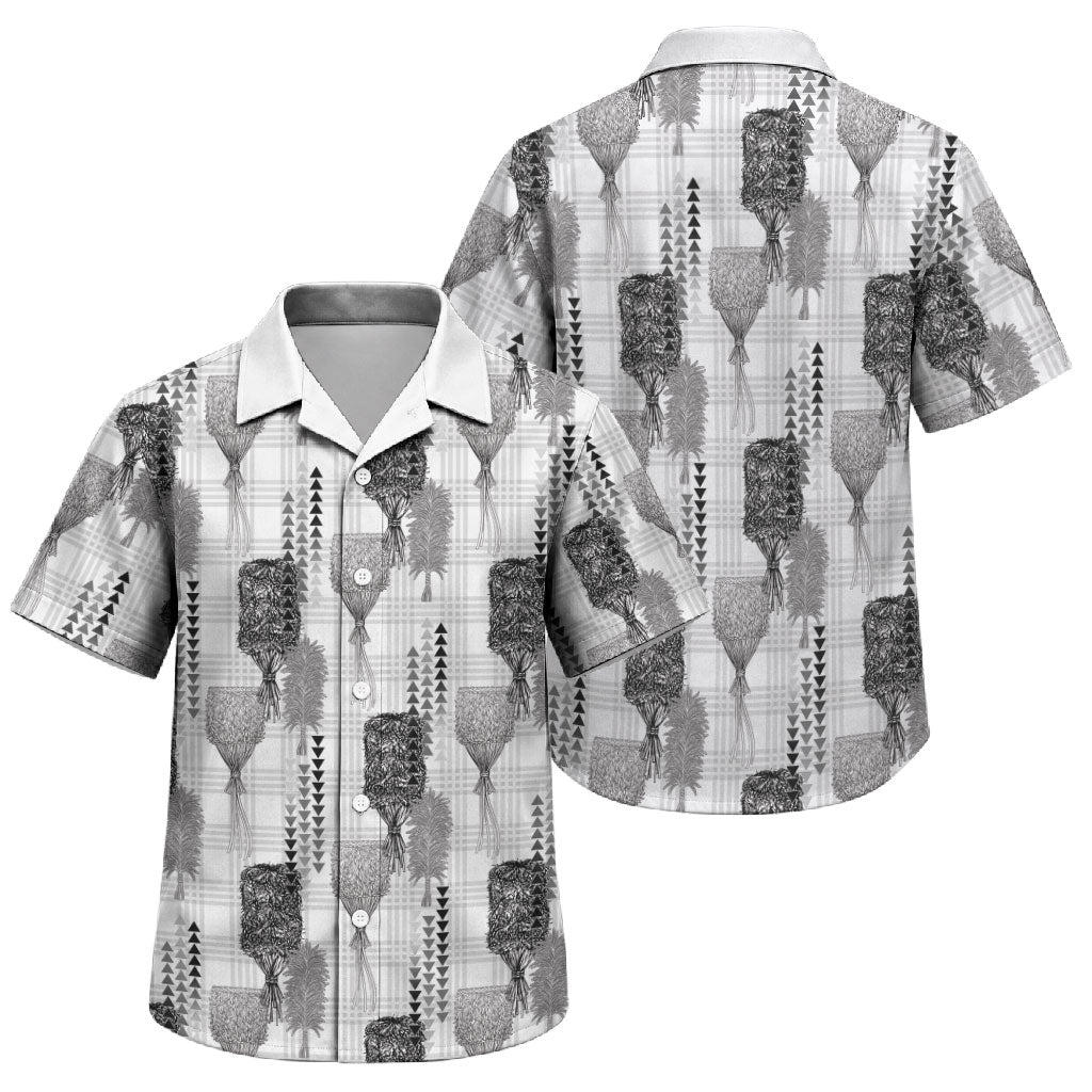Aloha Hawaii Vintage Kahili Pa'a Lima Family Matching Tank Maxi Dress and Hawaiian Shirt Palaka Print Hinahina