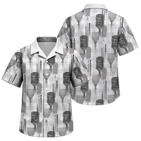 Aloha Hawaii Vintage Kahili Pa'a Lima Family Matching Tank Maxi Dress and Hawaiian Shirt Palaka Print Hinahina