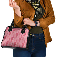 Aloha Hawaii Vintage Kahili Pa'a Lima Shoulder Handbag Palaka Print Berry Pink