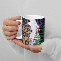 New Caledonia Kanaky Personalized Ceramic Mug Kagu Bird Emblem - Polynesian Pride
